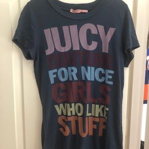 Juicy Couture navy long t shirt